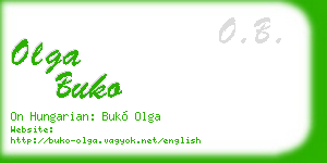 olga buko business card