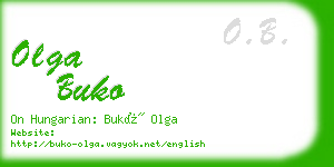 olga buko business card